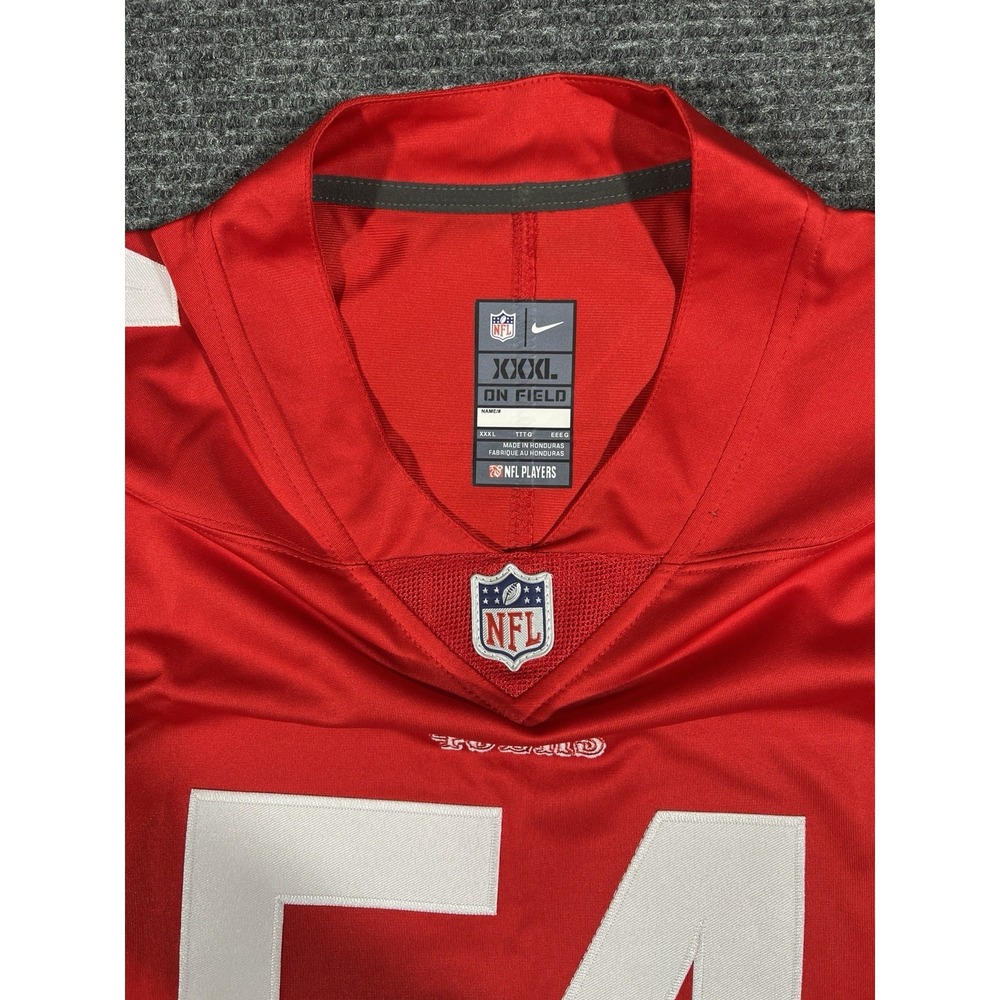 Nike On Field San Francisco 49ers Warner #54 Jersey XXXL Red NFL Football - Picture 5 of 6
